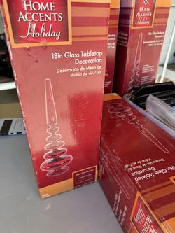 Christmas Glass Table Toppers Decoration