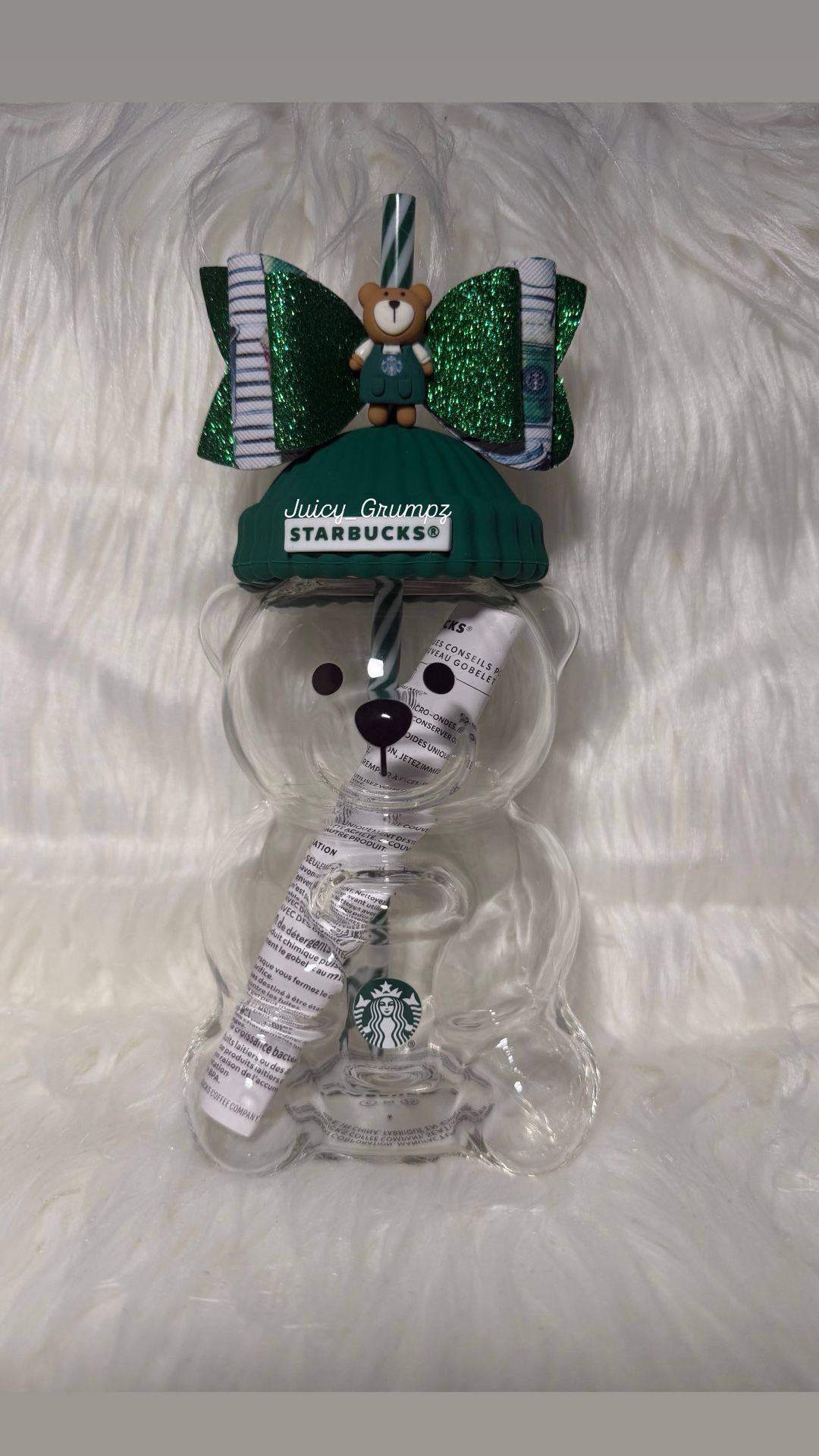 Starbucks Bear Glass Cup