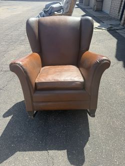 Vintage leather Rocking Chair RARE 