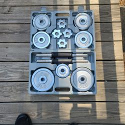 Weights (dumbbells) 36LBS W/Case