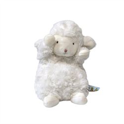 Bunnies By The Bay Wee Kiddo Lamb Plush Stuffed Animal White Sheep Fluffy Toy 6"