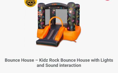 Bounce House - Kidz Rock Bounce House with Lights and Sound interaction