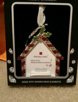 Swarovski elements holiday ornament 2013, new