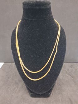 18k, yellow gold necklace, 6.1g, 22.5"