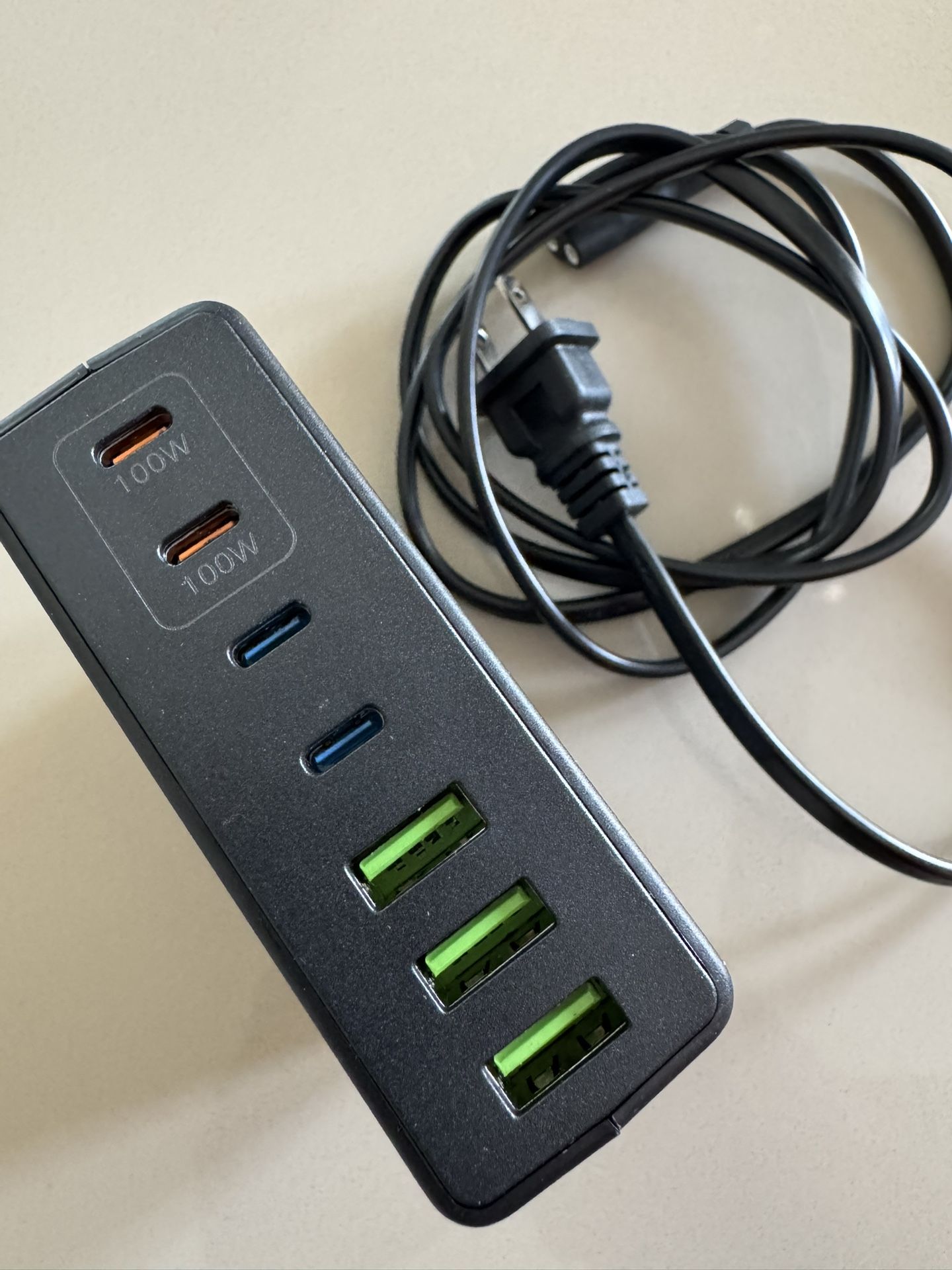 USB C Fast Charger Block 300W: 7 Port USB Charging Station Hub Brick