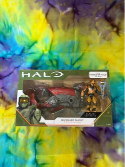 World of Halo Banished Ghost with Elite Warlord 4.5" Figure New in Box