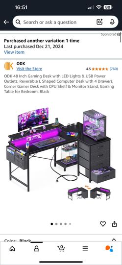 Computer Desk With Computer chair