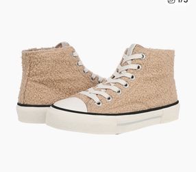 Blowfishew Malibu Kimber High-Top Teddy Sherpa Sneakers 8.5 or 7 women NEW