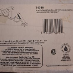 Delta
Ara 2-Handle Deck-Mount Roman Tub Faucet Trim Kit with Channel Spout and Hand Shower in Chrome (Valve Not Included) Reg. Price $583