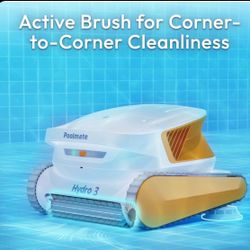 New Robotic Pool Cleaner by Poolmate - Hydro 3 Cordless 200 Minute Runtime