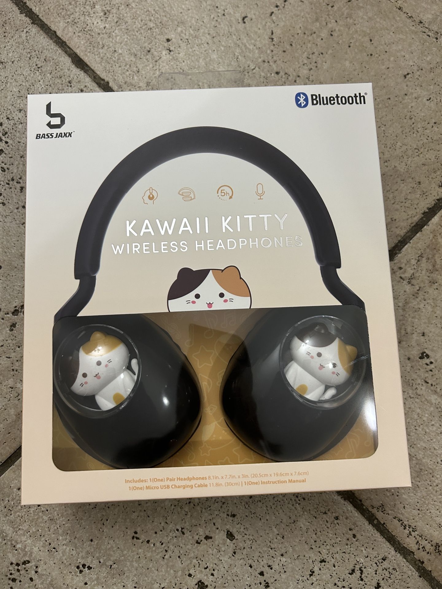 NWT Kawaii Kitty Bluetooth wireless headphones