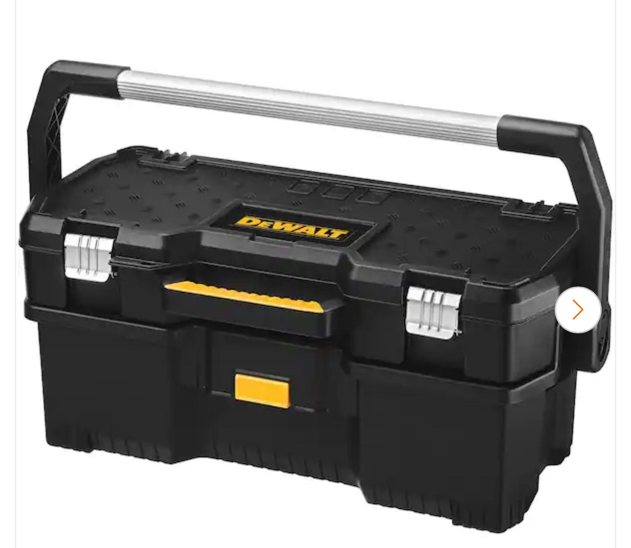 14 in. D Resin 2-in-1 Tote with Removable Power Tool Case