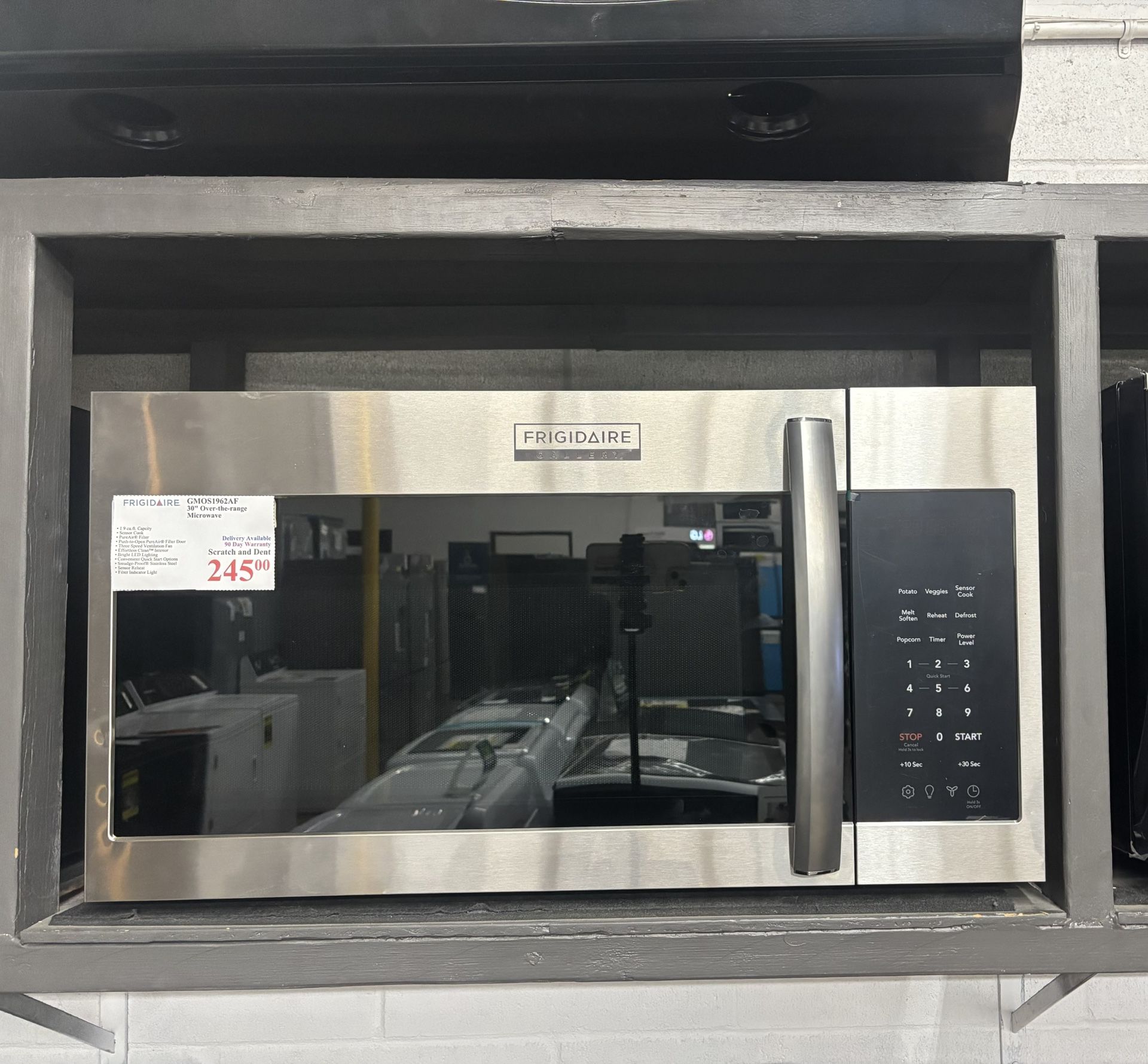 New! Frigidaire 30” Inch Over the Range Microwave