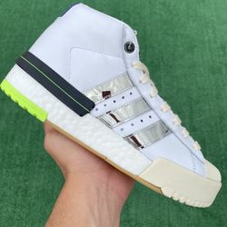 ADIDAS RIVALRY PRO MODEL x SANKUANZ “WHITE / SILVER METALLIC” (Size 6, Youth)