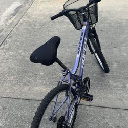 Stylish Bike with Front Basket and Seat Protector - Perfect for Uber Eats!"