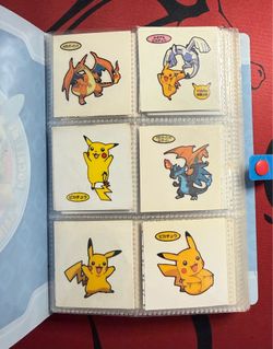 Pokemon Daiichi Bread Amada Topsun Stickers with Full (240pcs) Seal File Binder