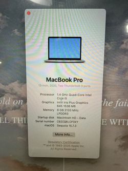 Macbook Pro 2020