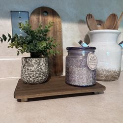 Wooden Decorative Riser Tray – Farmhouse Style