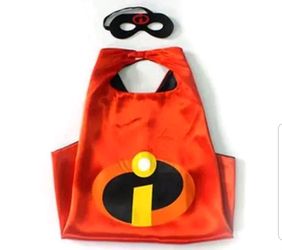 Incredibles kids costume unisex Cape and face mask