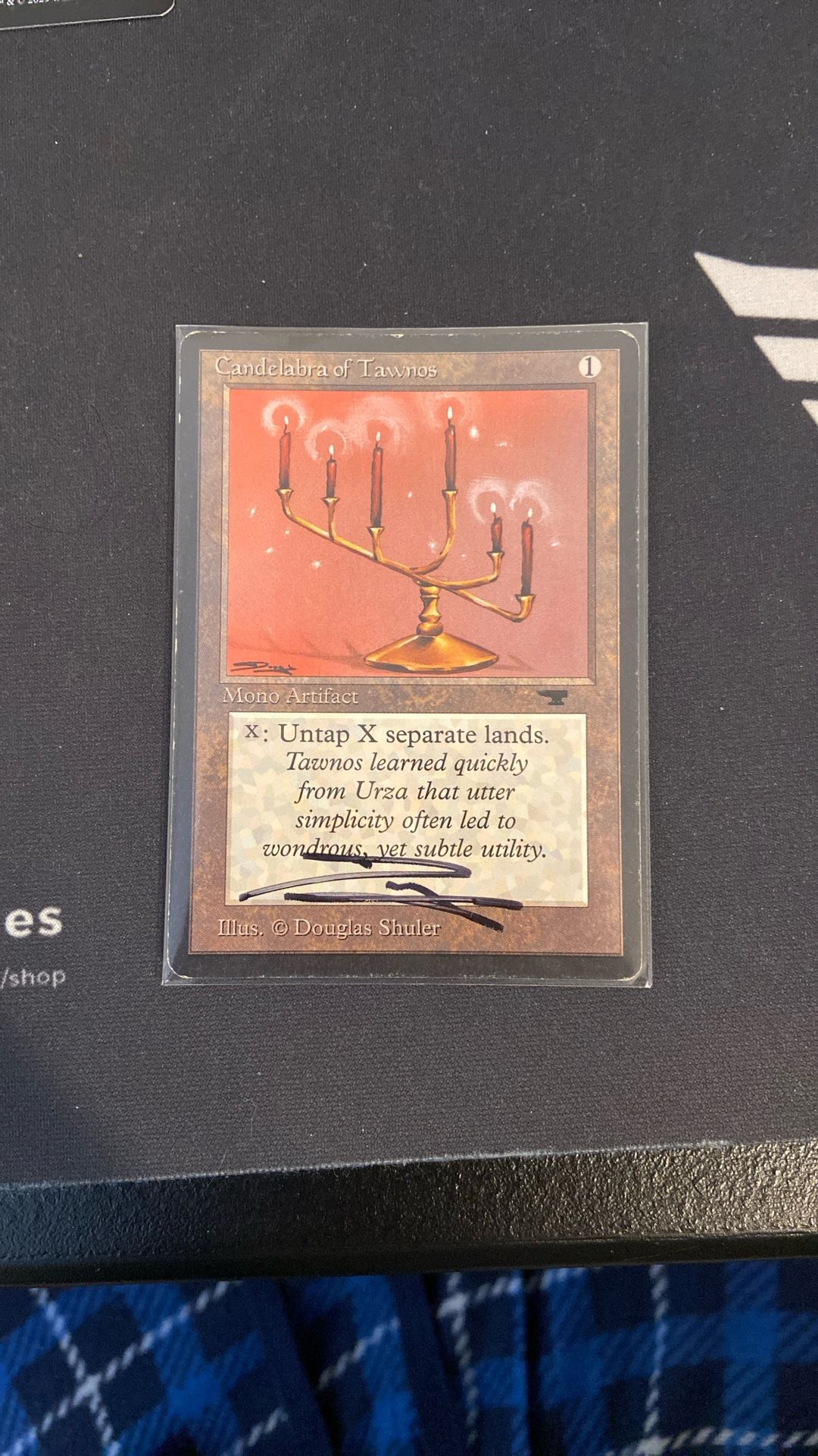 マジック：ザ・ギャザリング Candelabra of Tawnos Signed HP MTG Candelabra of Tawnos (HP) SIGNED