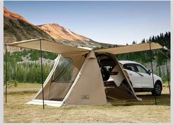 SUV Car Tent, Tailgate Shade Awning Tent for Camping, Vehicle Camping Tents Outdoor Travel