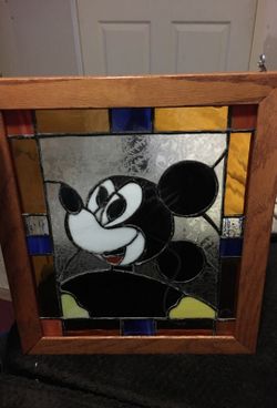 Mickey Mouse window pane
