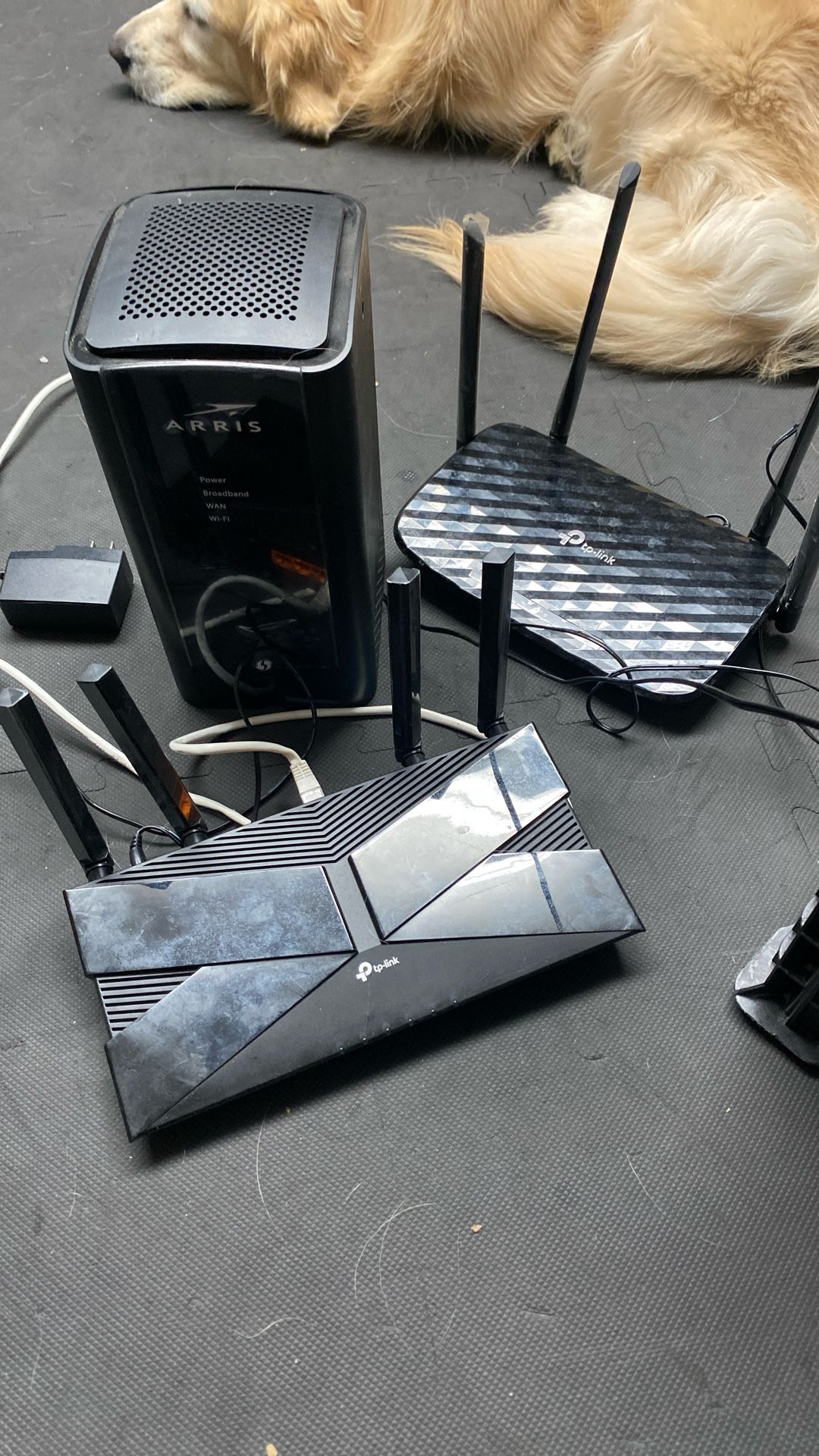 TP Link AX3000 Pro, A6, and Arris Modem