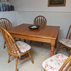 Heavy Solid Wood Dining room Set
