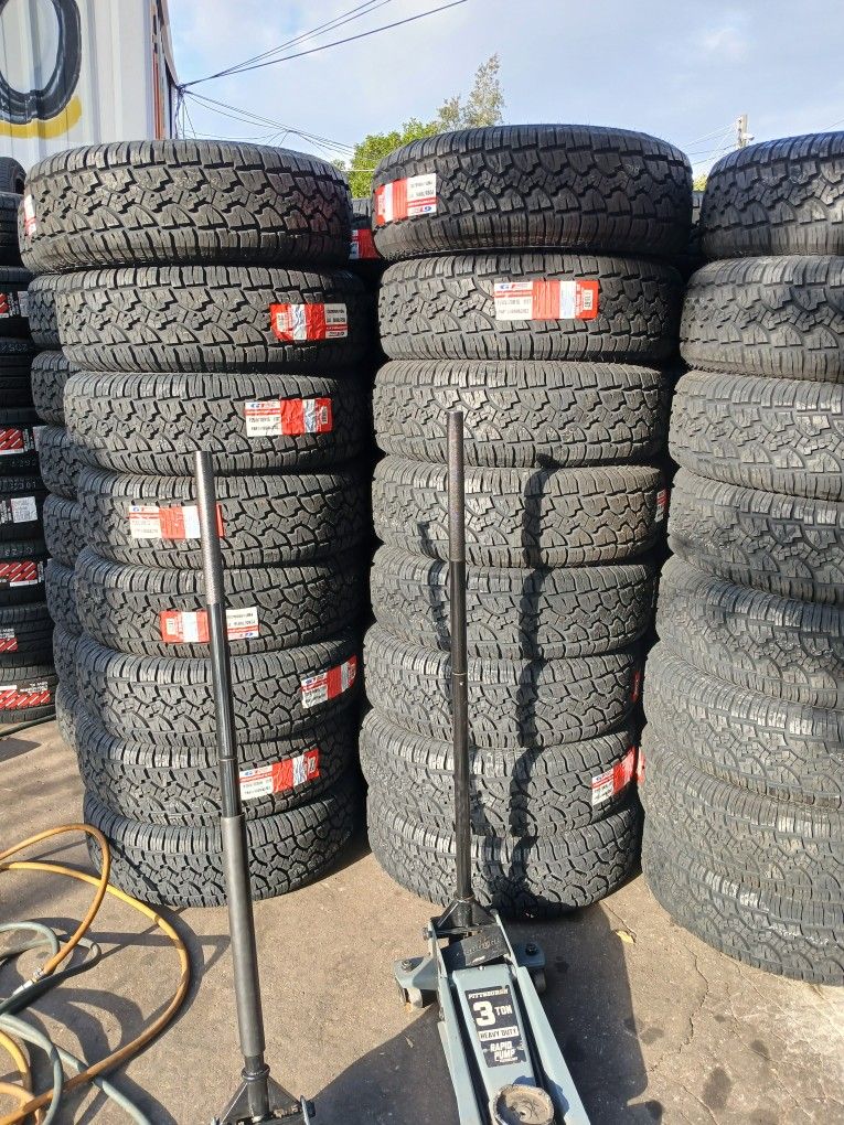 4 New Tires Installed/ 4 Llantas Nuevas Instaladas 265/70/16 GT Radial Tires 