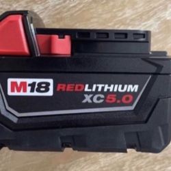 Milwaukee M18 5.0 Battery-Brand New