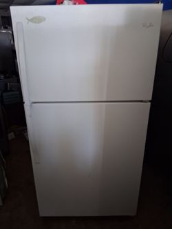 White 2 door whirlpool fridge