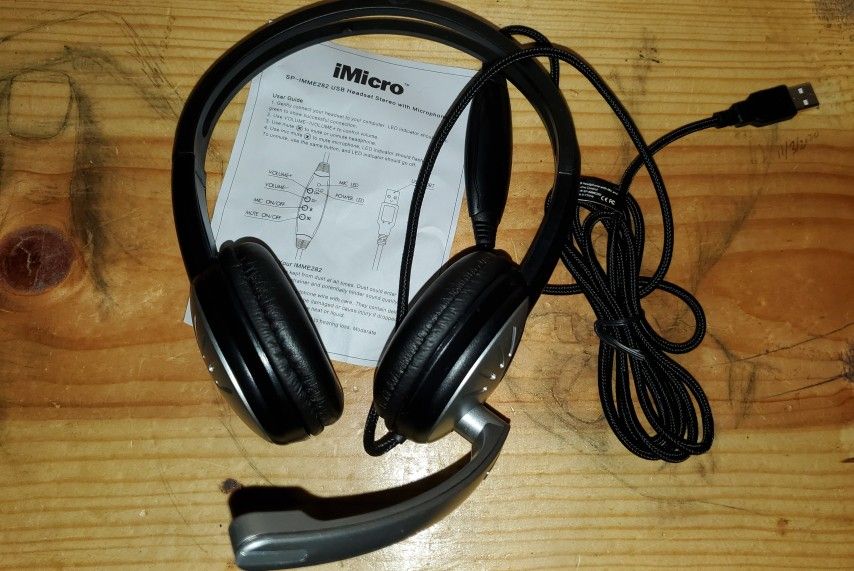 iMicro Headset And Microphone! New!