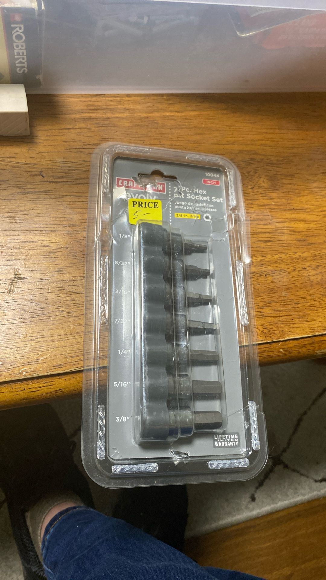7 Pc Hex Bit Socket Set