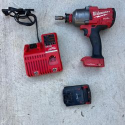 Milwaukee M18  FUEL ONE- KEY 18v lithium-Ion impact 1/2” comes with battery/charger asking $325 