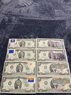 2 Dollar Certificate With Stamp Series