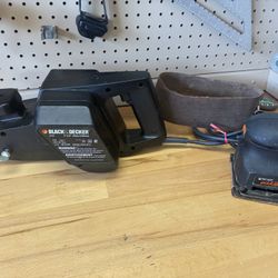 Black & Decker Belt Sander + Quick Finder Sander Pair, Extra Sand Belt Tested Working Fine