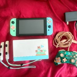 Animal Crossing Nintendo Switch Edition Bundle With, Accessories, 64GB Micro SD
