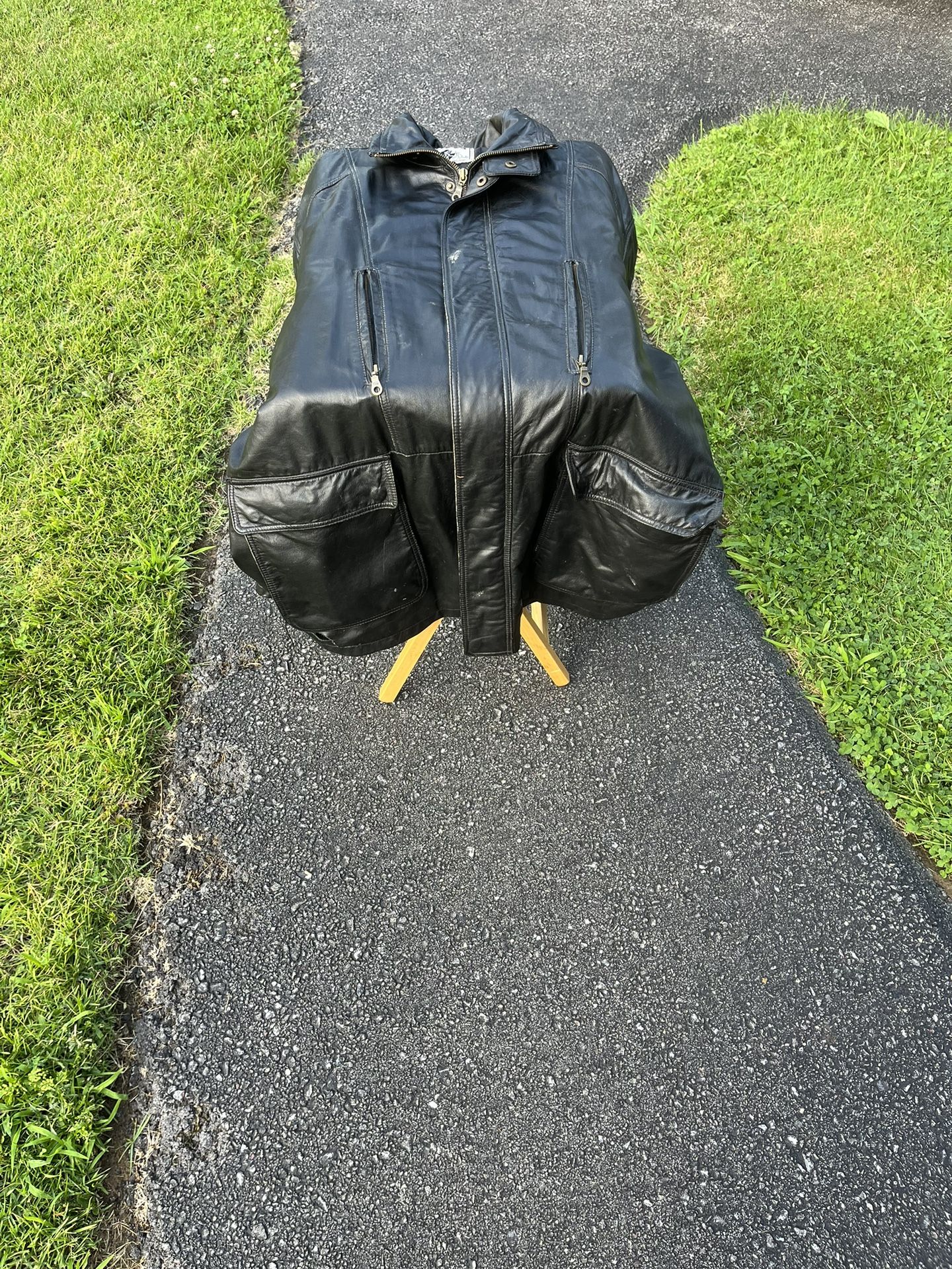 Four Genuine Biker Leather Jackets Sizes 2X, 3X, and 4X