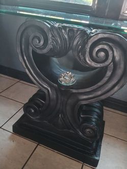 Glass top dining room table