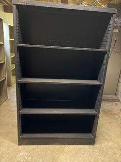 FREE 4 Black Metal School Library Shelves