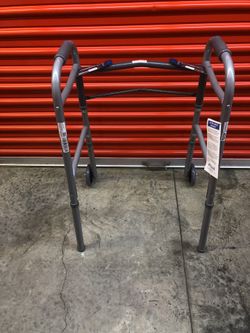 Proactive Medical Protekt Walker with Wheels, Aluminum, 350 lbs Weight Capacity