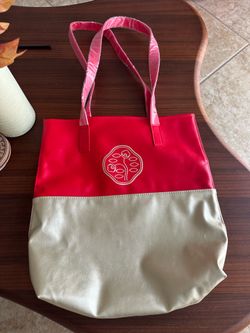 Shiseido Red Gold Tote Bag