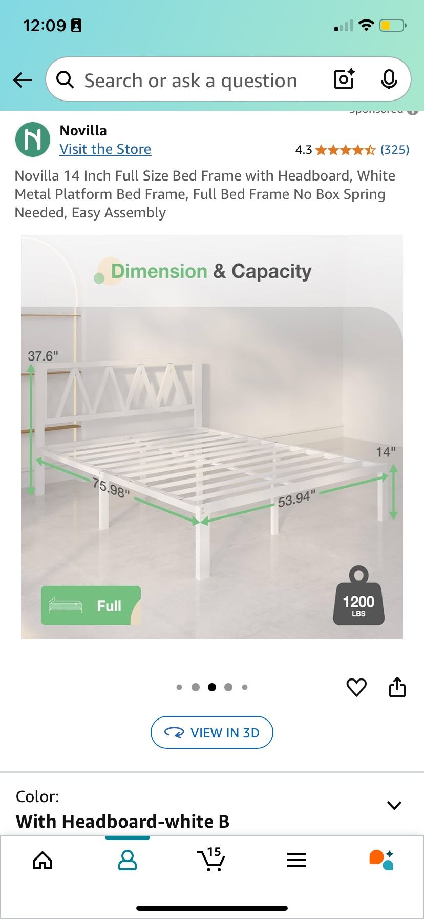 Queen bed Frame