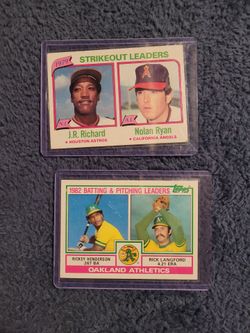 1980 and 1983  topps baseball cards