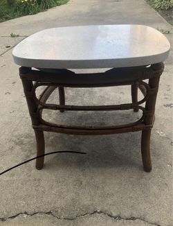 Vintage Rattan Table