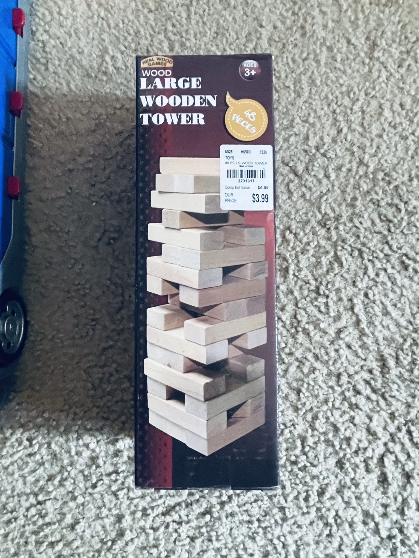 Large Wooden Tower Game