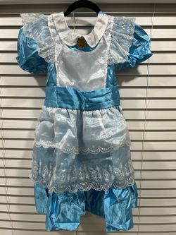 Disney Store Alice In Wonderland Girls Dress Large 10 Halloween Costume