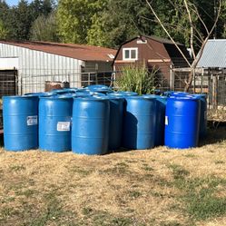 55 Gallon Barrels $15.00 Each