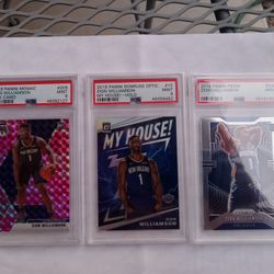 Zion Williamson RC PSA 9 Lot Of 3