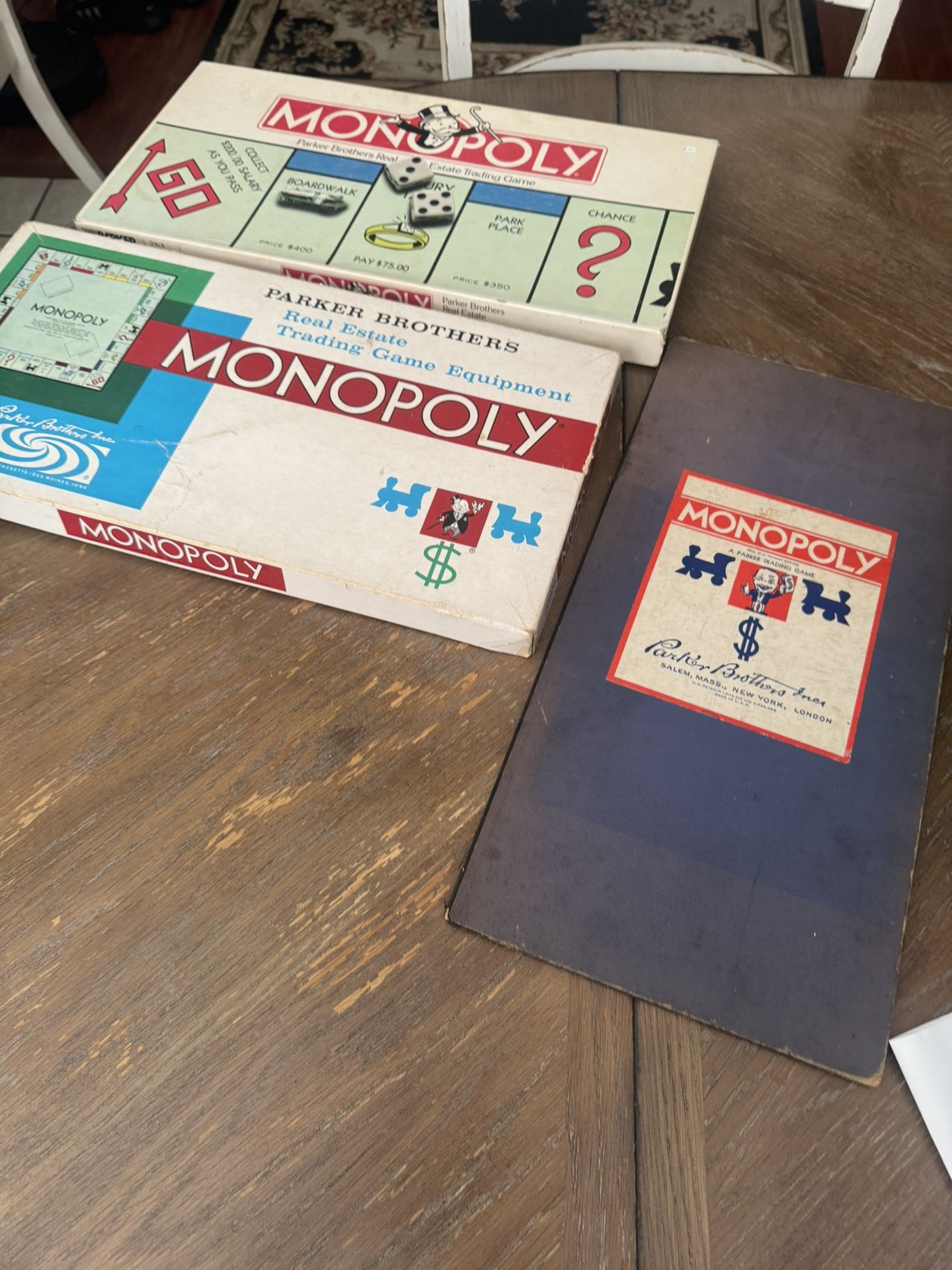 Vintage 1980s Monopoly Complete, 1960s Monopoly Game Complete And 1938 (just Board)